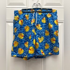 ISLAND HAZE Men’s Boathouse Ducky Patterned Swimming Trunks